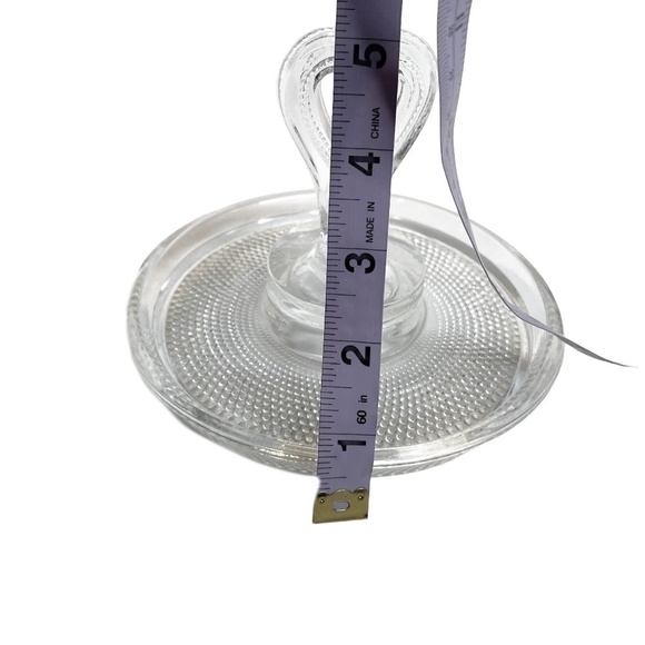 Vintage L.E.Smith Hobnail Glass Heart Handle Tray 🤍 - Picture 11 of 11